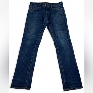 Roark Standard Slim Fit HWY 133 Raw Denim Dark Washed Blue Jeans Men's 32x32